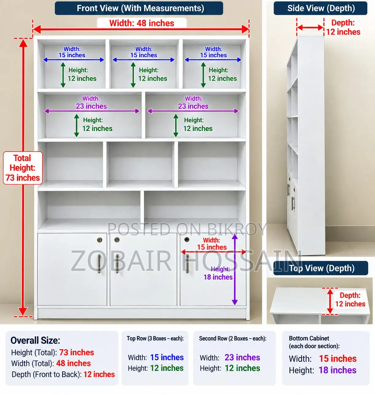 Bookshelf/Storage Cabinet
