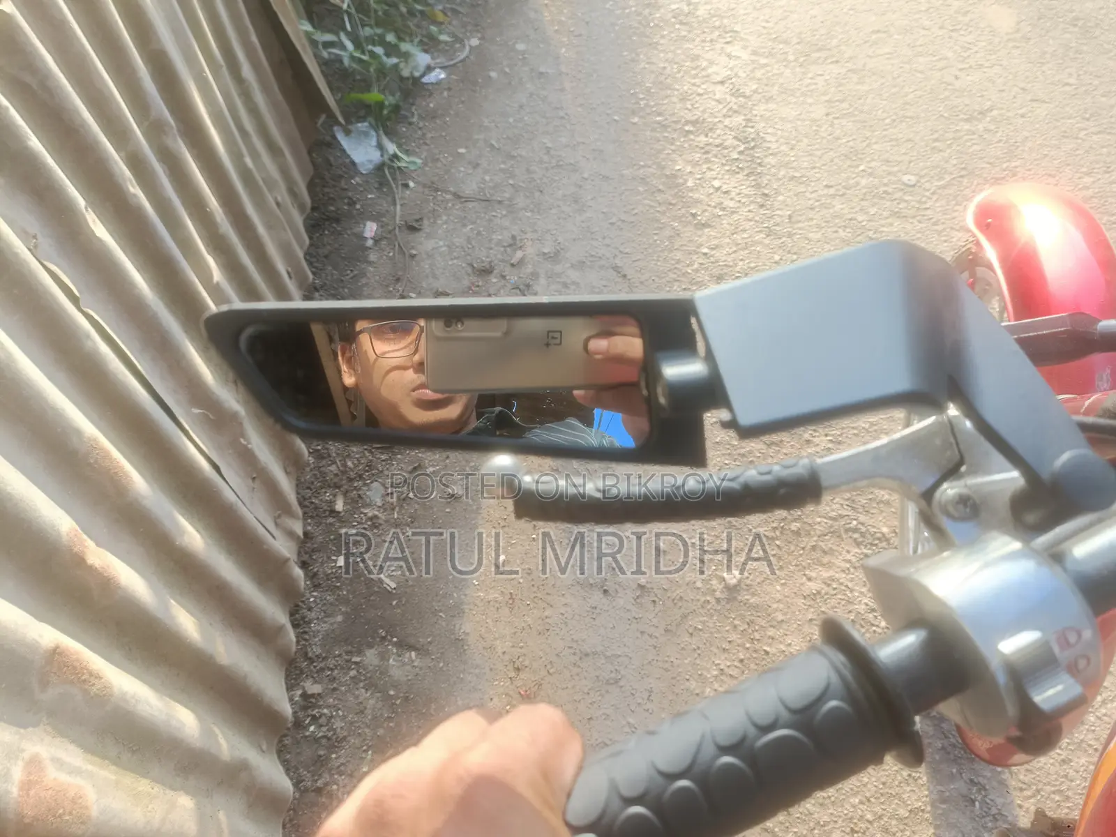 Motorcycle Looking Glass