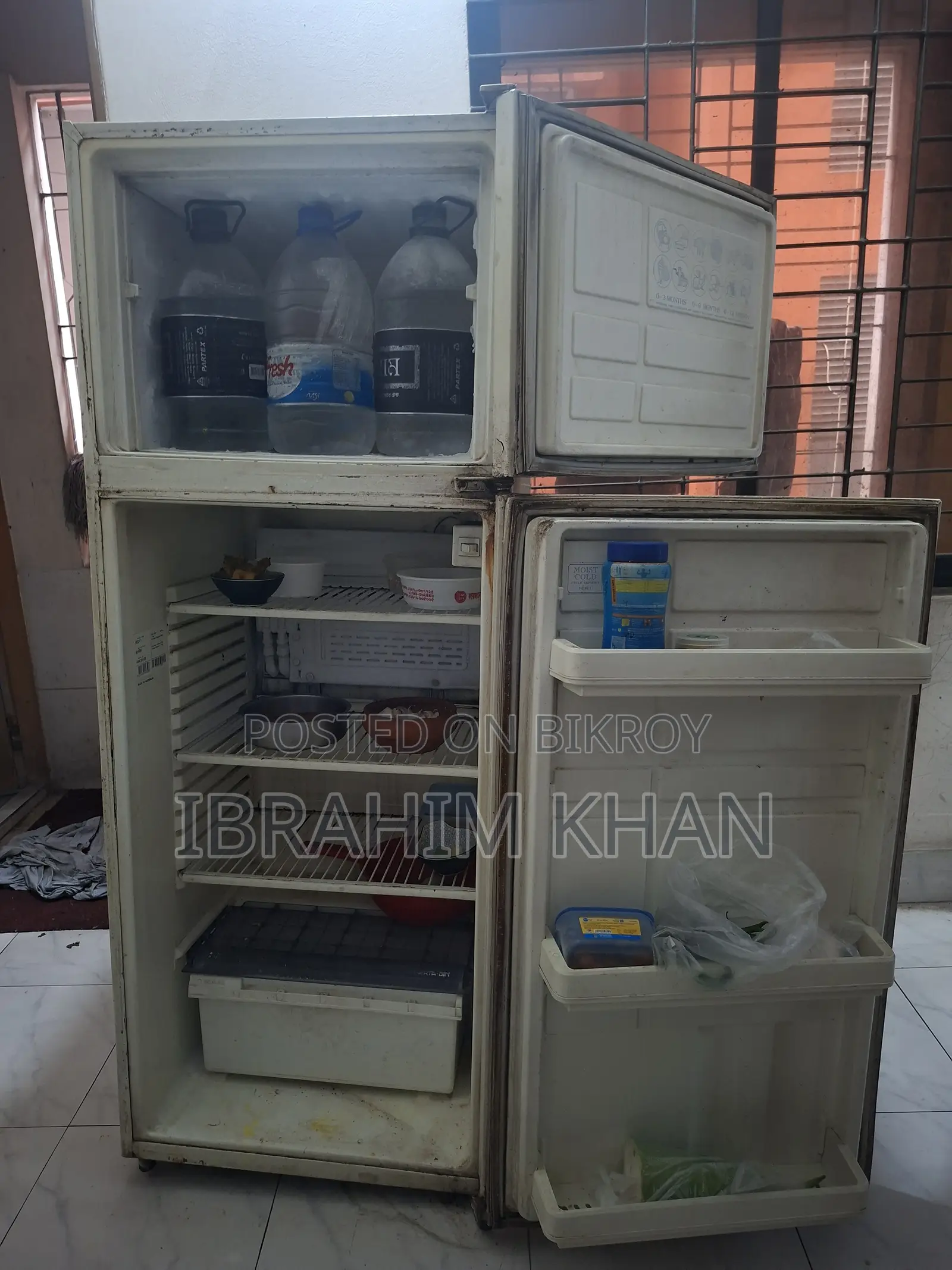 Two Door White Westinghouse Refrigerator