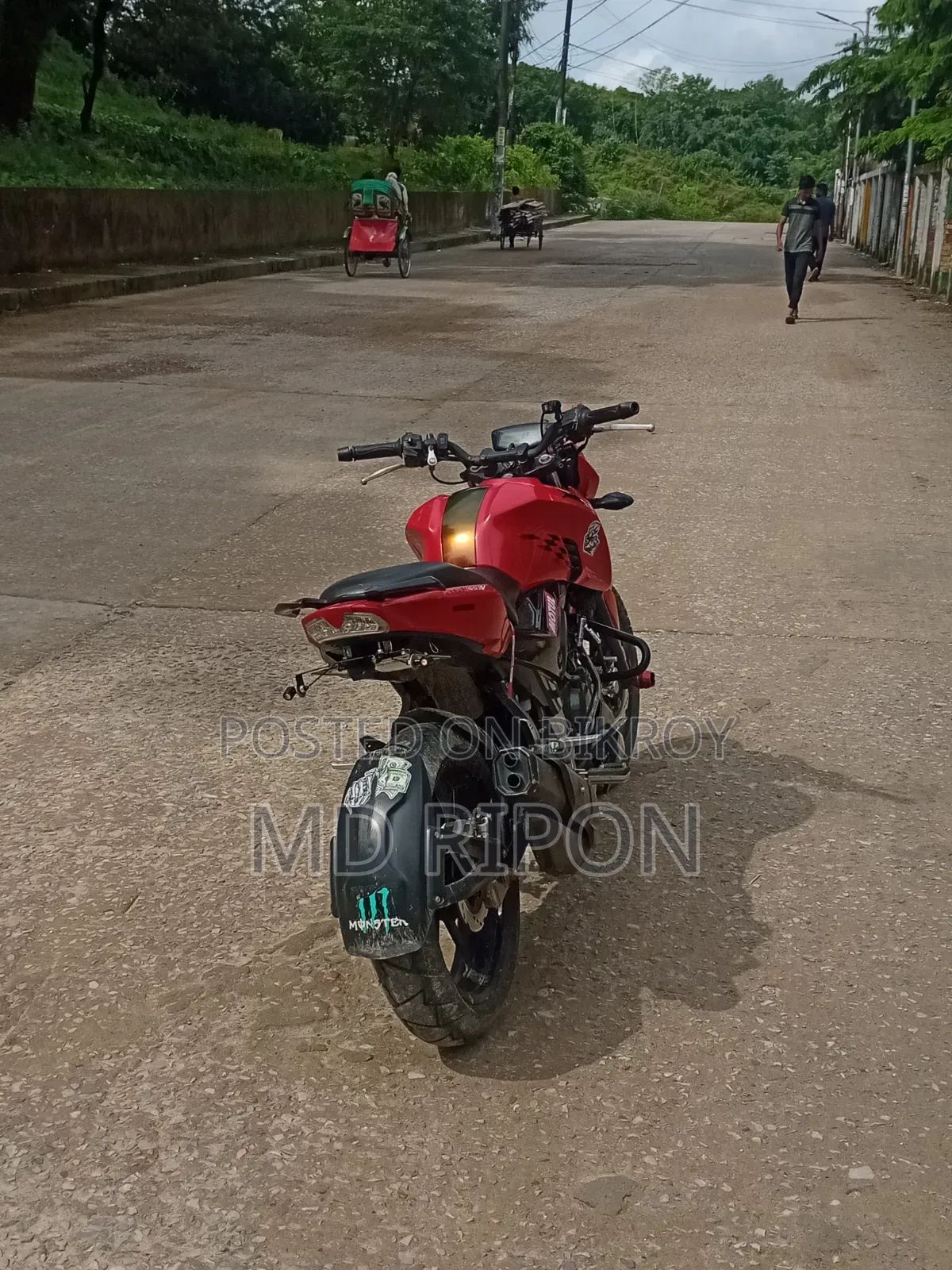 টিভিএস আপাচে আরটিআর ১৬০ ৪ভি ২০১৯ লাল