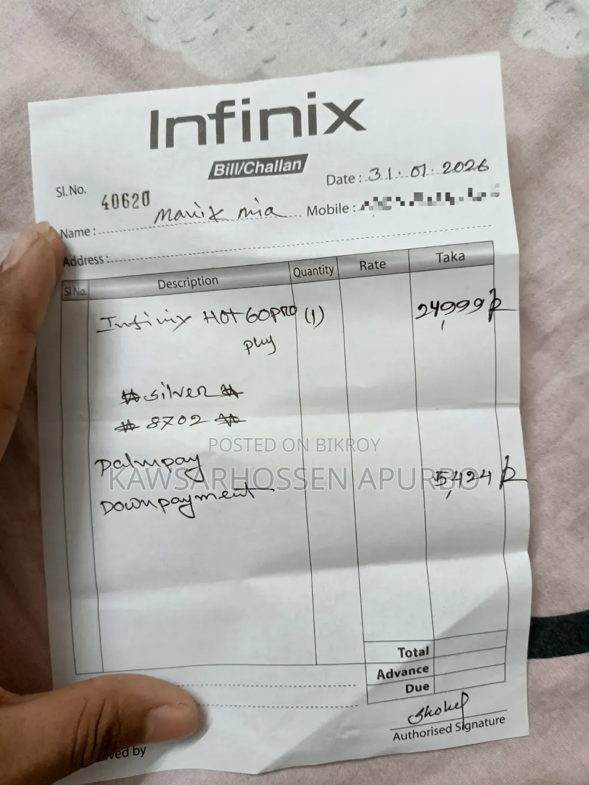 Infinix Hot 60 Pro+ 128 GB Silver
