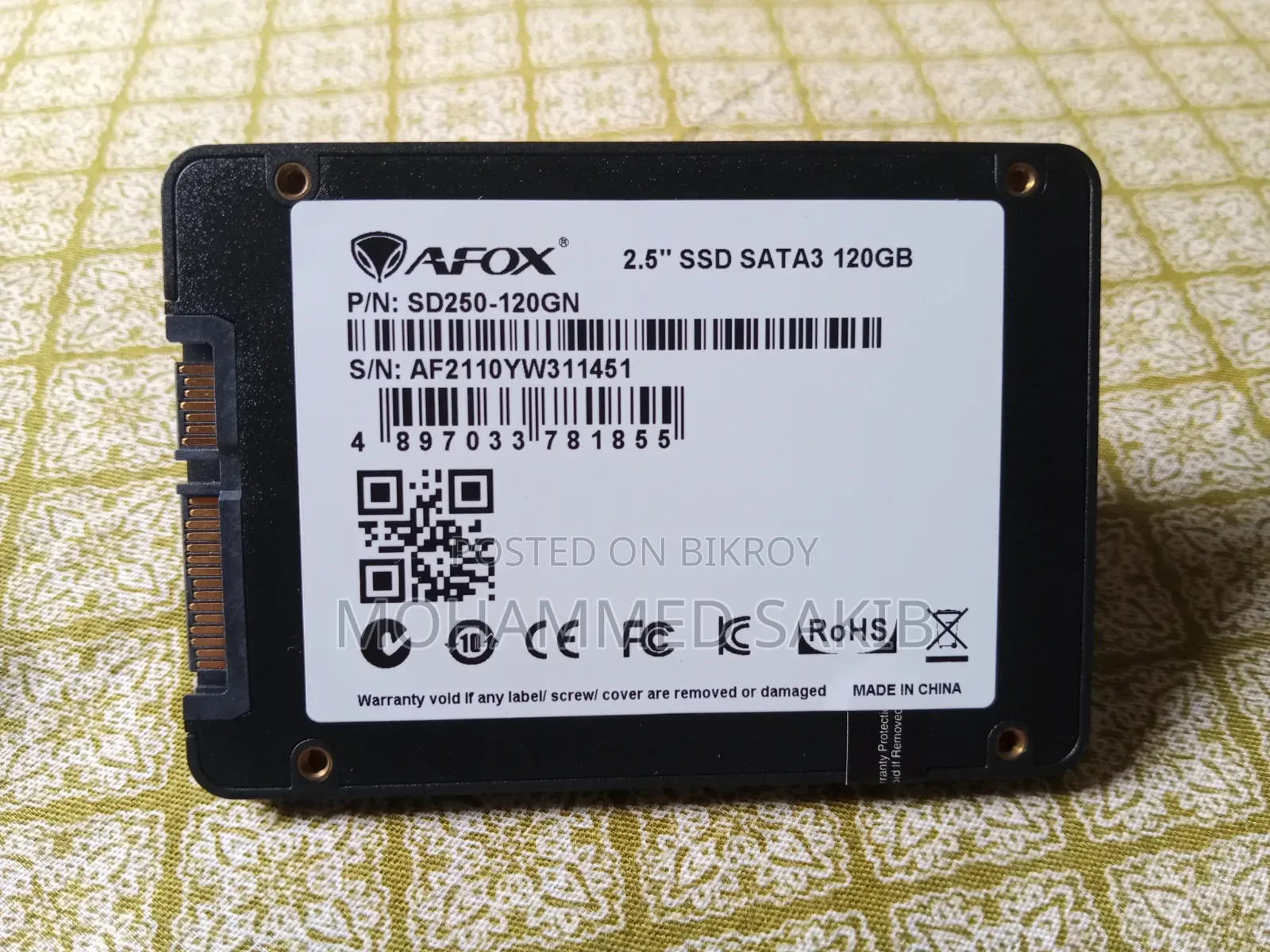 Afox Sd250 2.5-Inch Sata Iii Solid State Drive (Ssd)