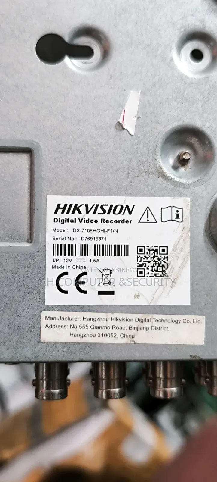 Hikvision 8 Channel XVR Fresh