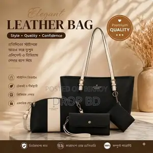 Lucky & Aever 4-in-1 Premium Elegant Leather Handbag Set