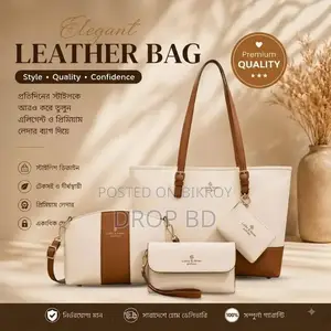 Lucky & Aever 4-in-1 Premium Elegant Leather Handbag Set