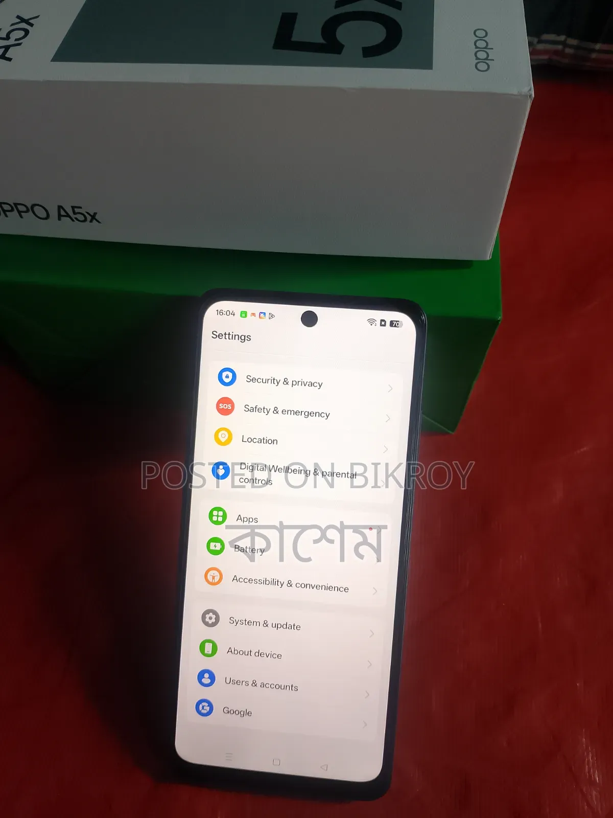 Oppo A5X 128 GB Gray