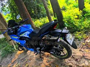 Blue Suzuki Gixxer SF 2017