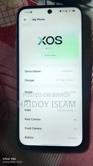 New Infinix 128 GB Black