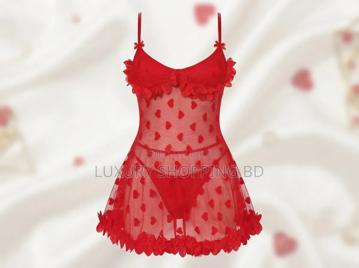 Mesh Babydoll Lingerie – Sheer Romantic Nightwear for Women