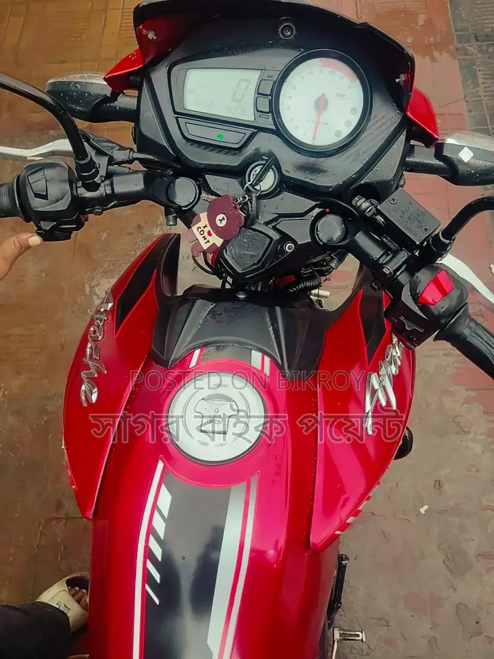 টিভিএস আপাচে আরটিআর ১৬০ টুভি ২০১৭ রেড