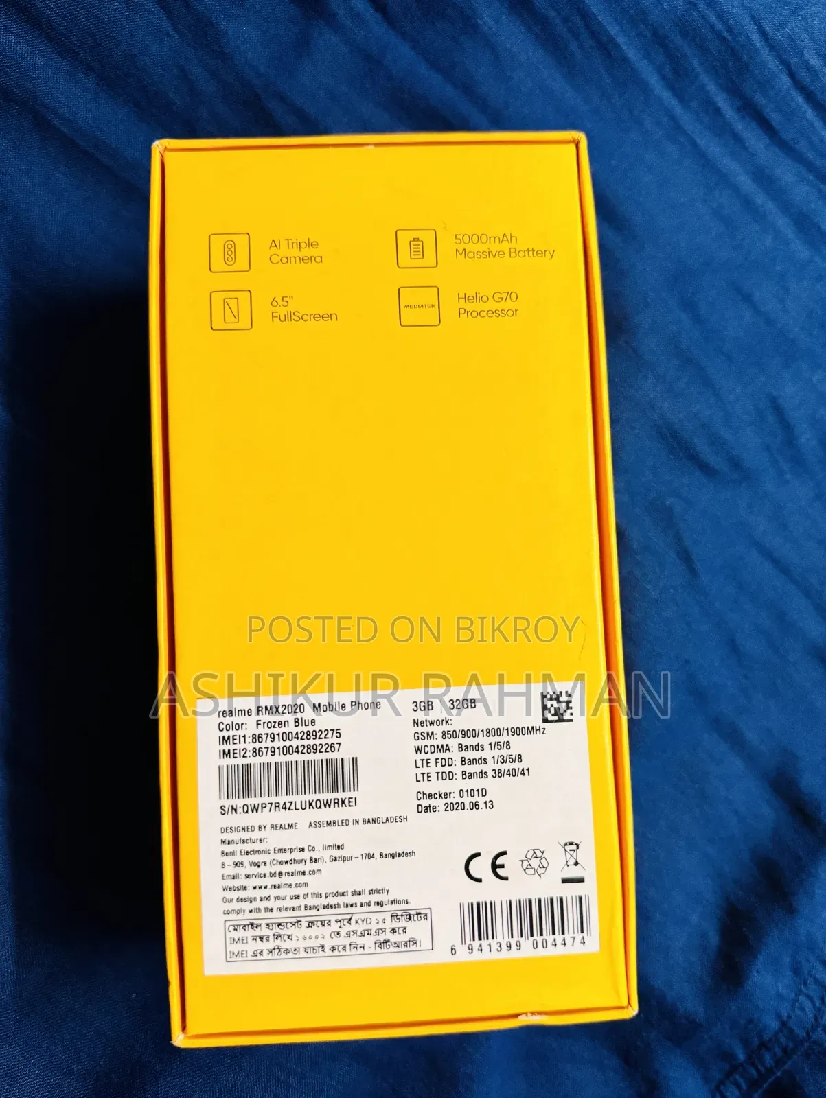 Realme C3 32 GB Blue