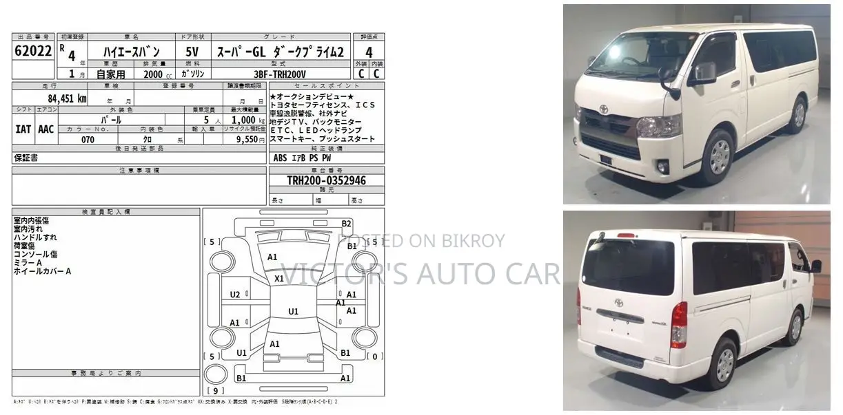 Toyota Grand HiAce 2000 Pearl