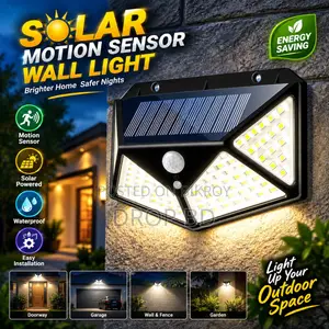 LED Outdoor Solar Motion Sensor Wall Light – 12W