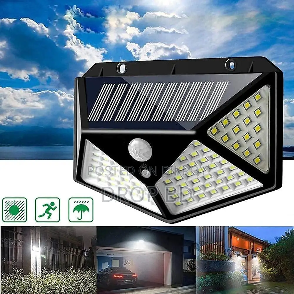 LED Outdoor Solar Motion Sensor Wall Light – 12W