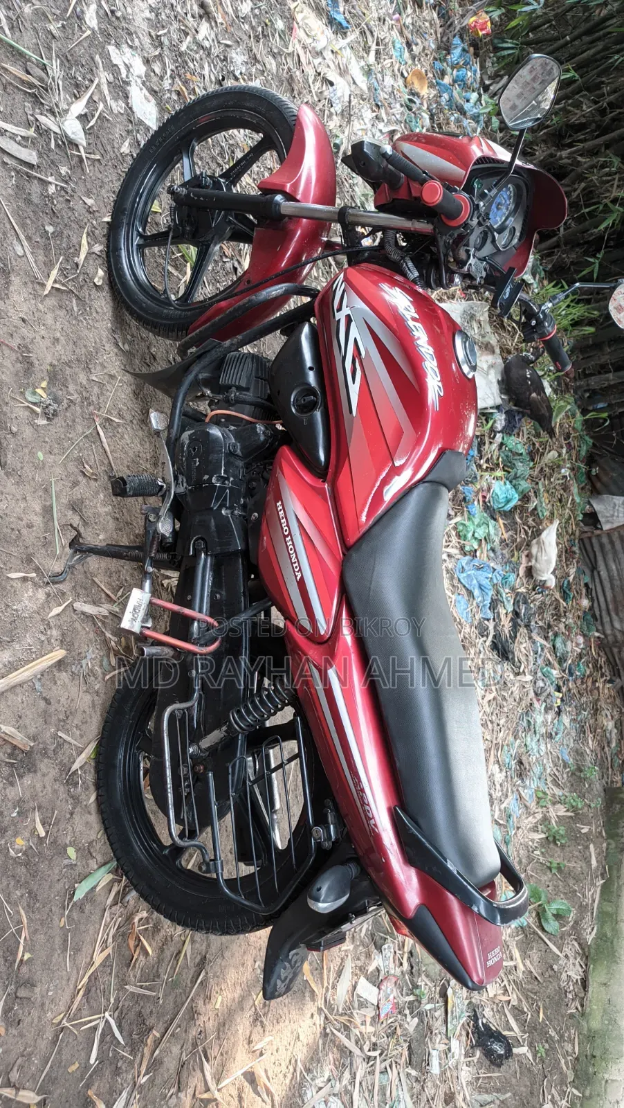 হিরো স্প্লেন্ডার ১১০ ২০১৩ রেড