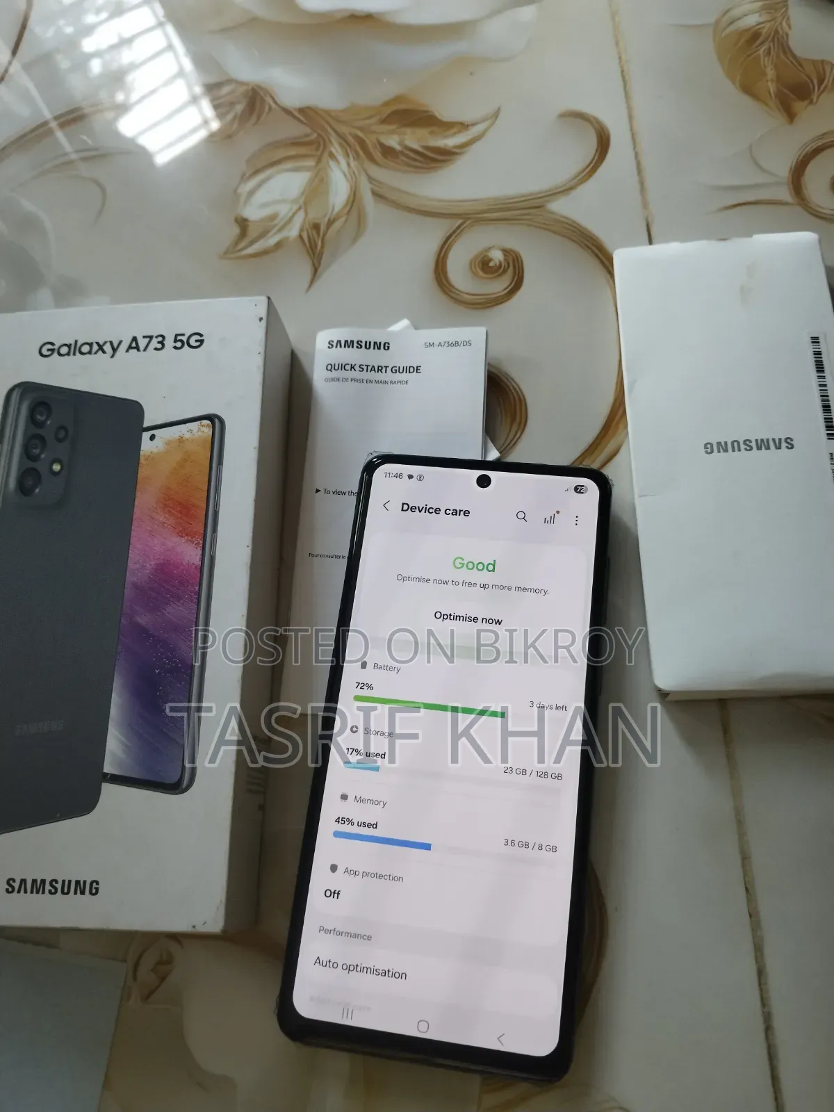 Samsung Galaxy A73 5G 128 GB Gray