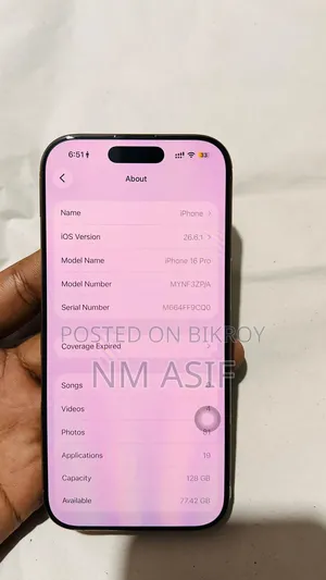 Apple iPhone 16 Pro 128 GB Rose Gold