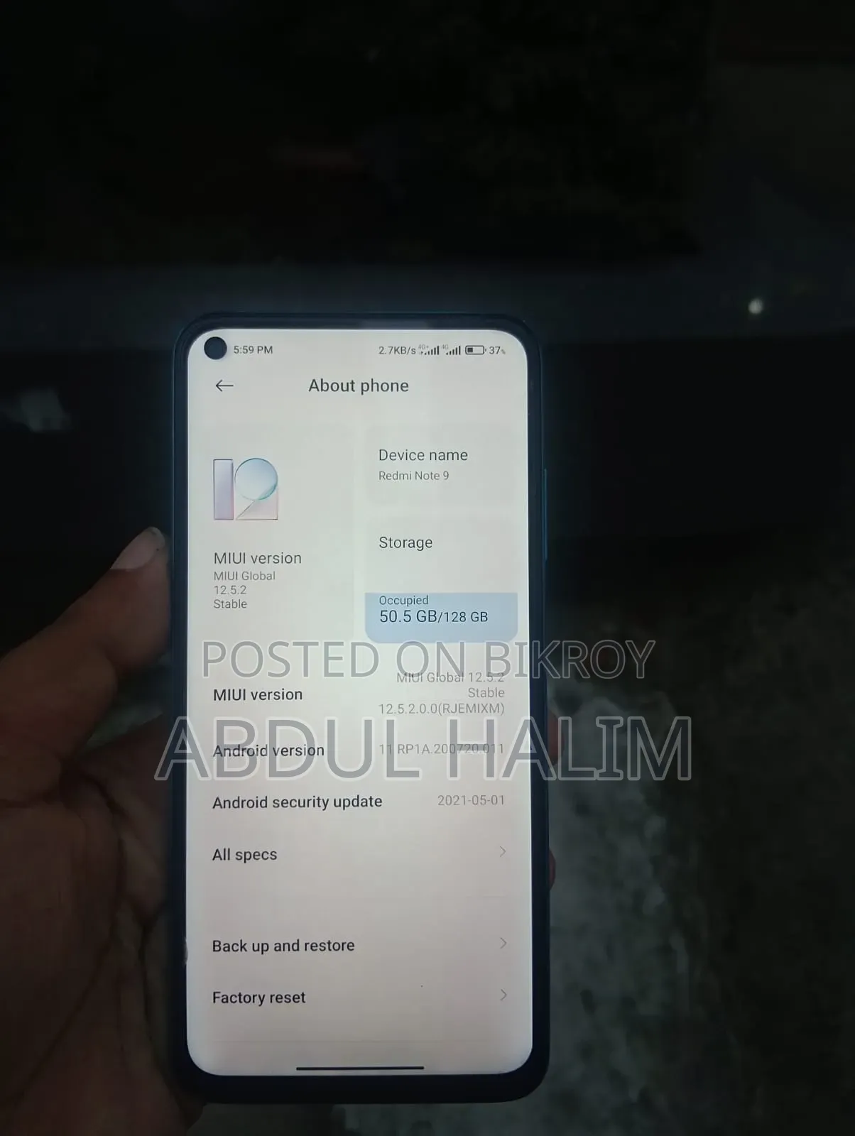 Xiaomi Mi 9 5G 128 GB Blue