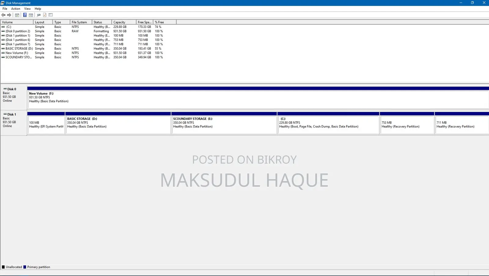 Toshiba 1TB HDD | DT01ABA100V | 100% Health | Fresh Condition