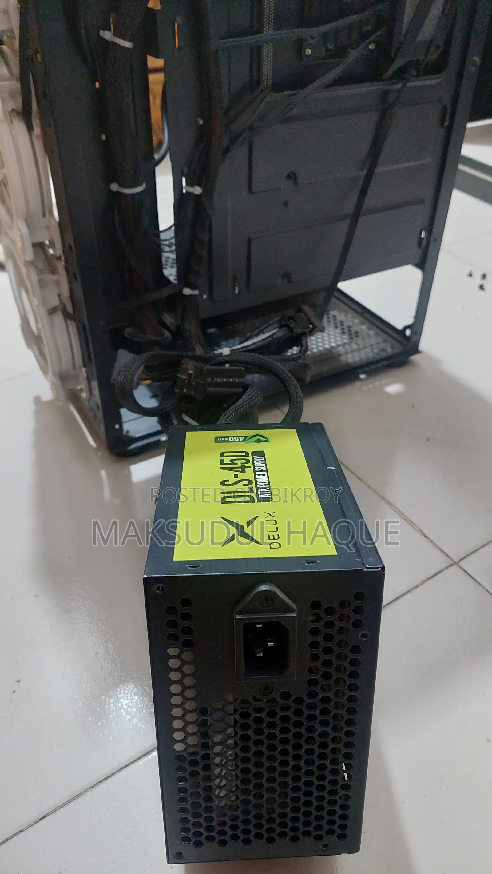DELUX DLS-45D 450W PSU | ATX Power Supply | Fresh Fully Working