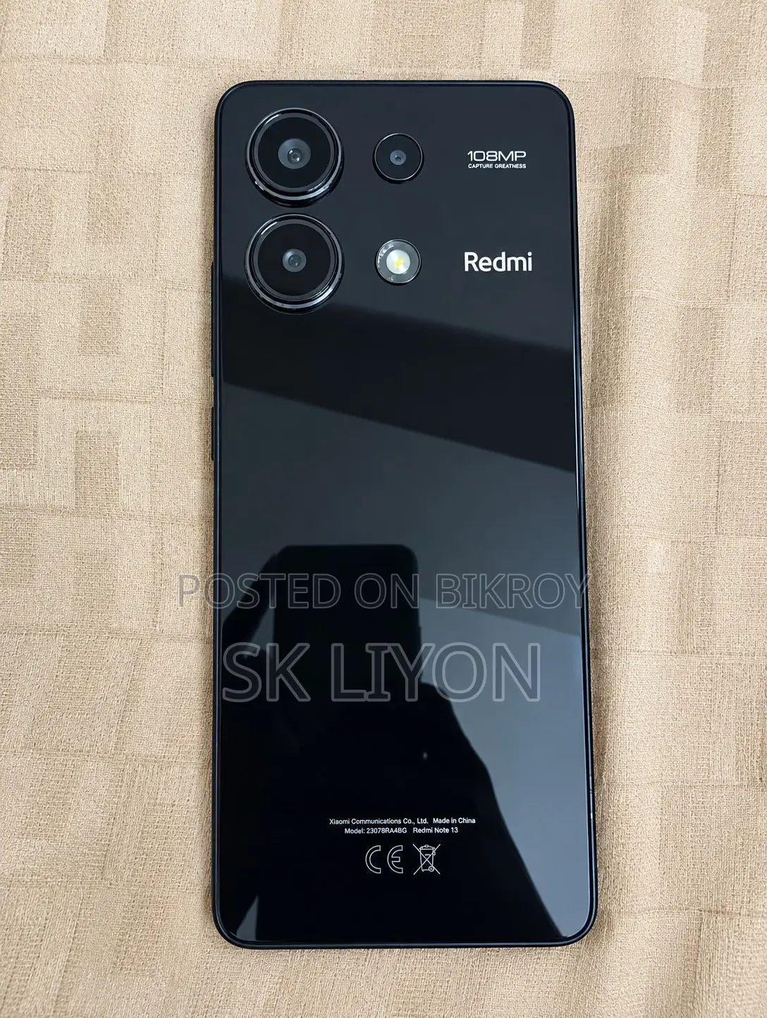 শাওমি রেডমি নোট ১৩ ২৫৬ জিবি ব্ল্যাক