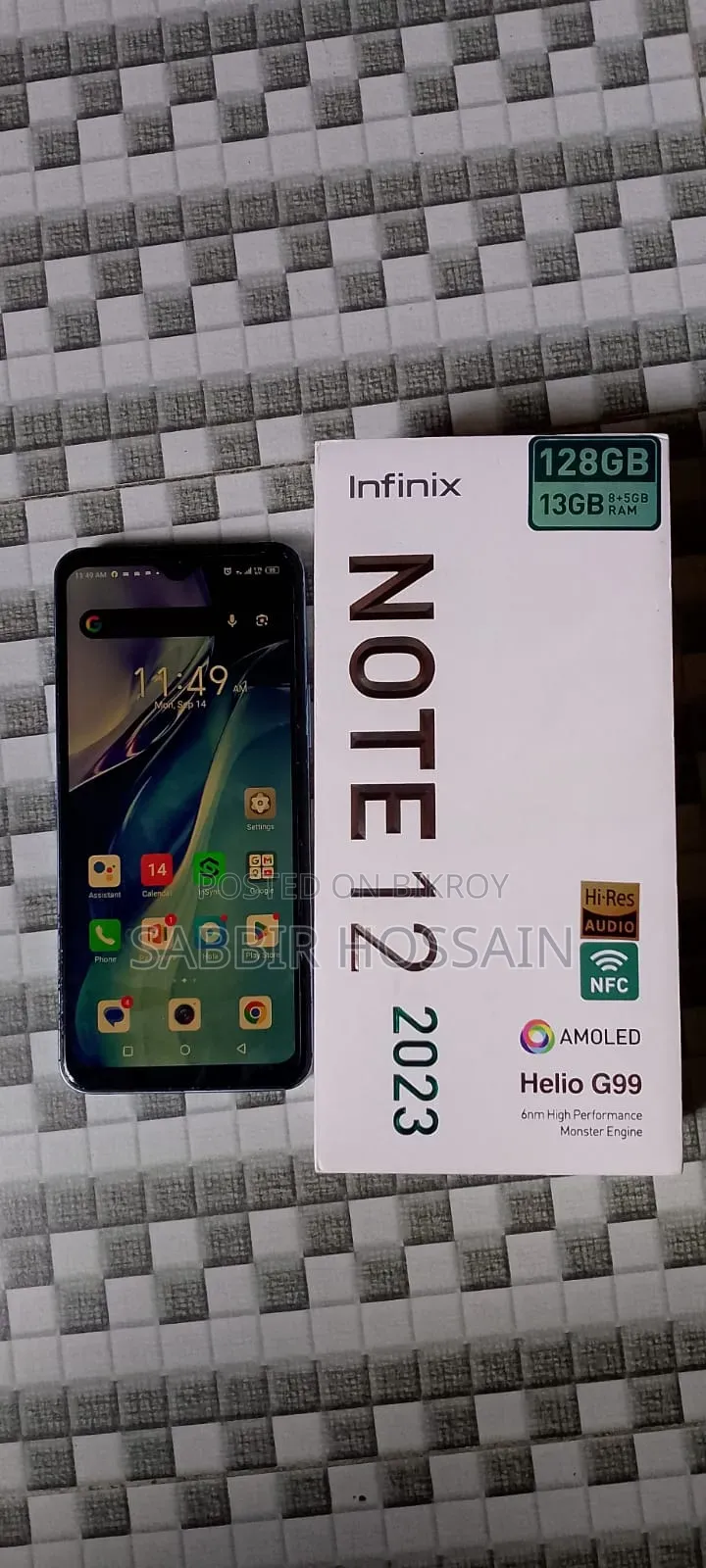 ইনফিনিক্স নোট ১২ প্রো ২৫৬ জিবি ব্লু