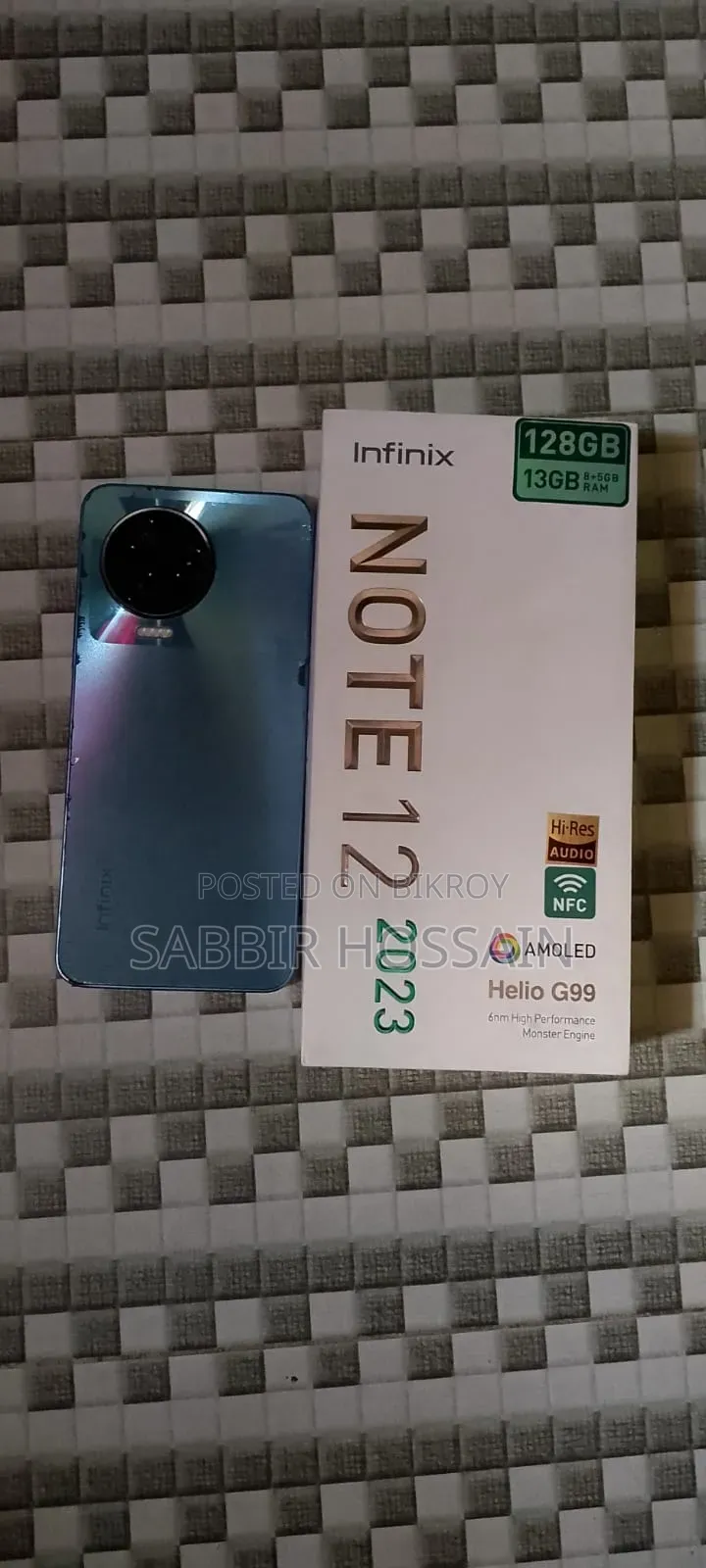 ইনফিনিক্স নোট ১২ প্রো ২৫৬ জিবি ব্লু