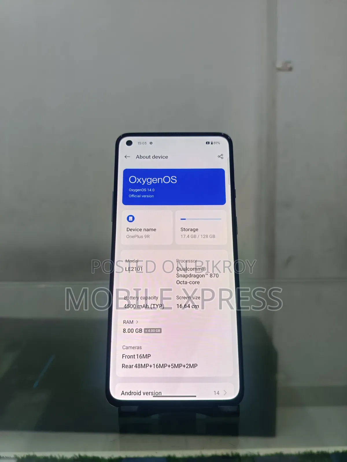 OnePlus 9R 128 GB Blue