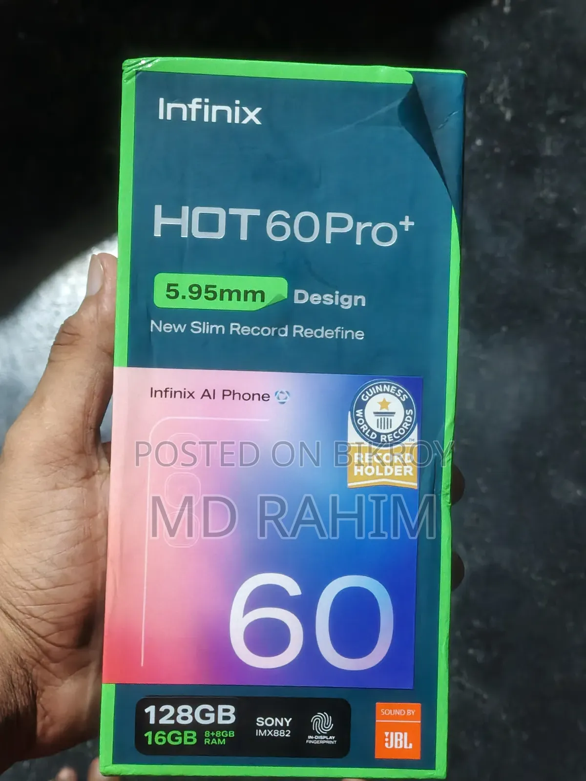 ইনফিনিক্স হট ৬০ প্রো+ ১২৮ জিবি পিংক