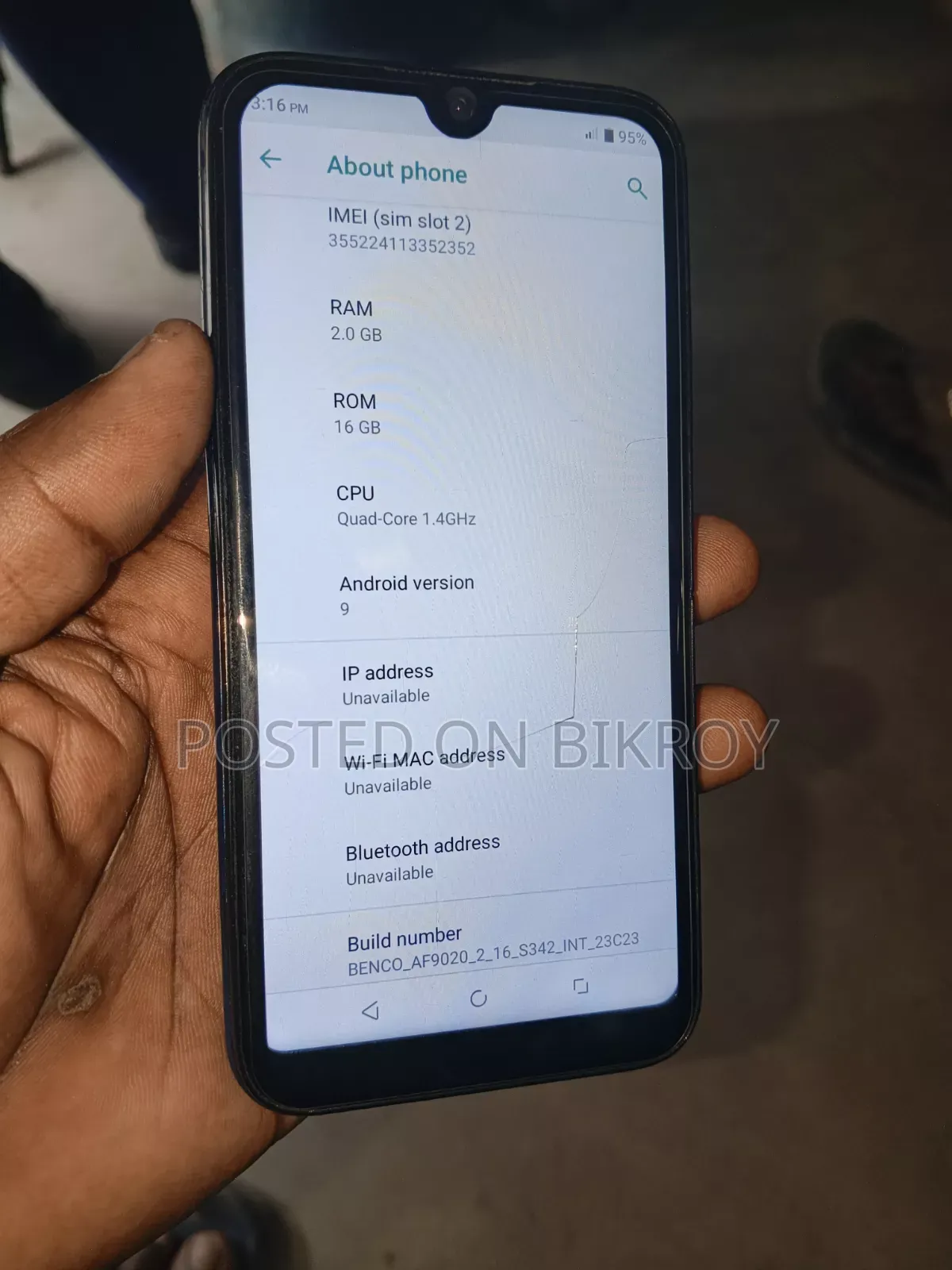 Benco Y50 Pro 16 GB Blue
