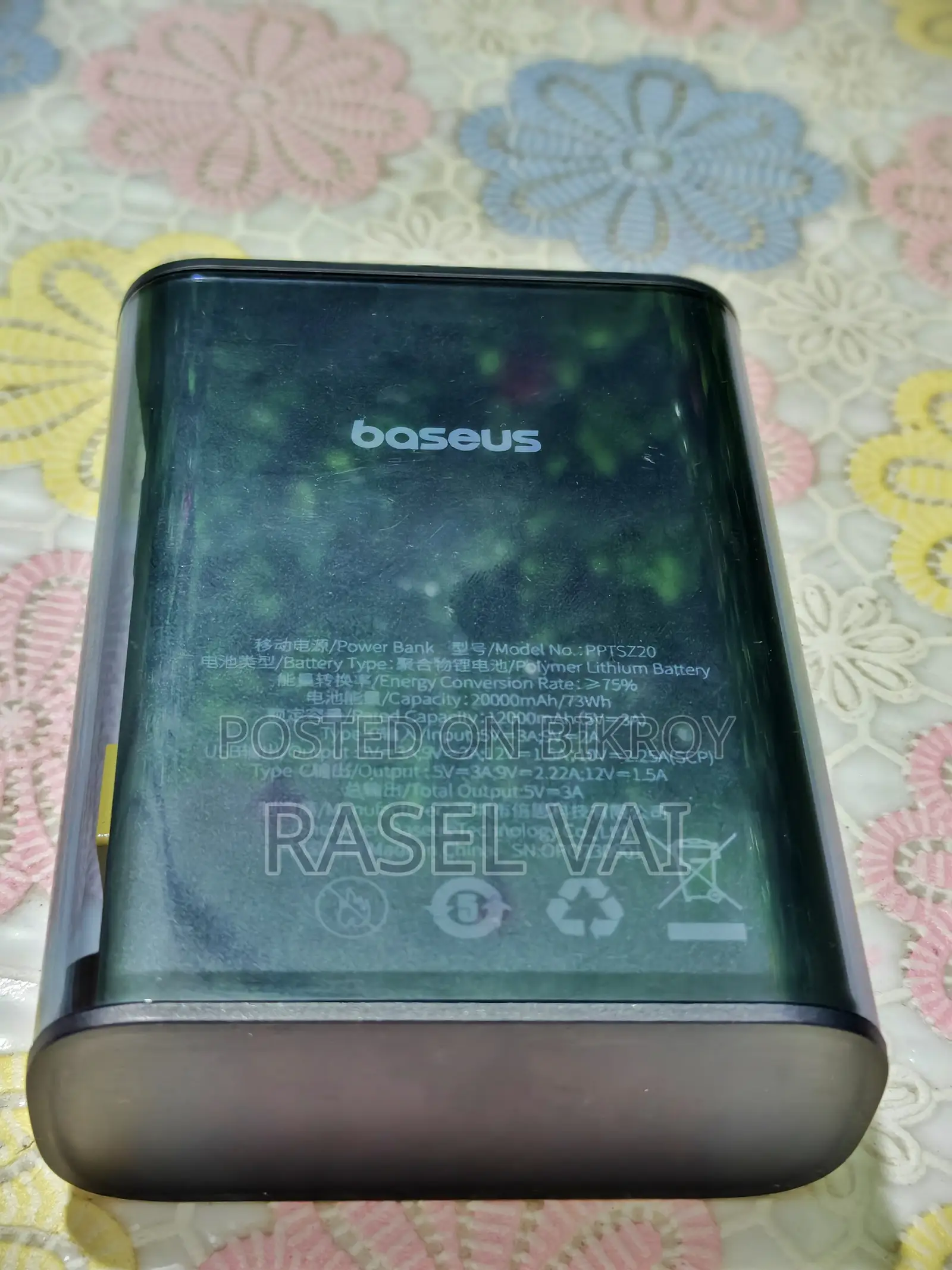 Baseus Explorer Series 20000mAh (22.5W) Semi-Transparent Power Bank