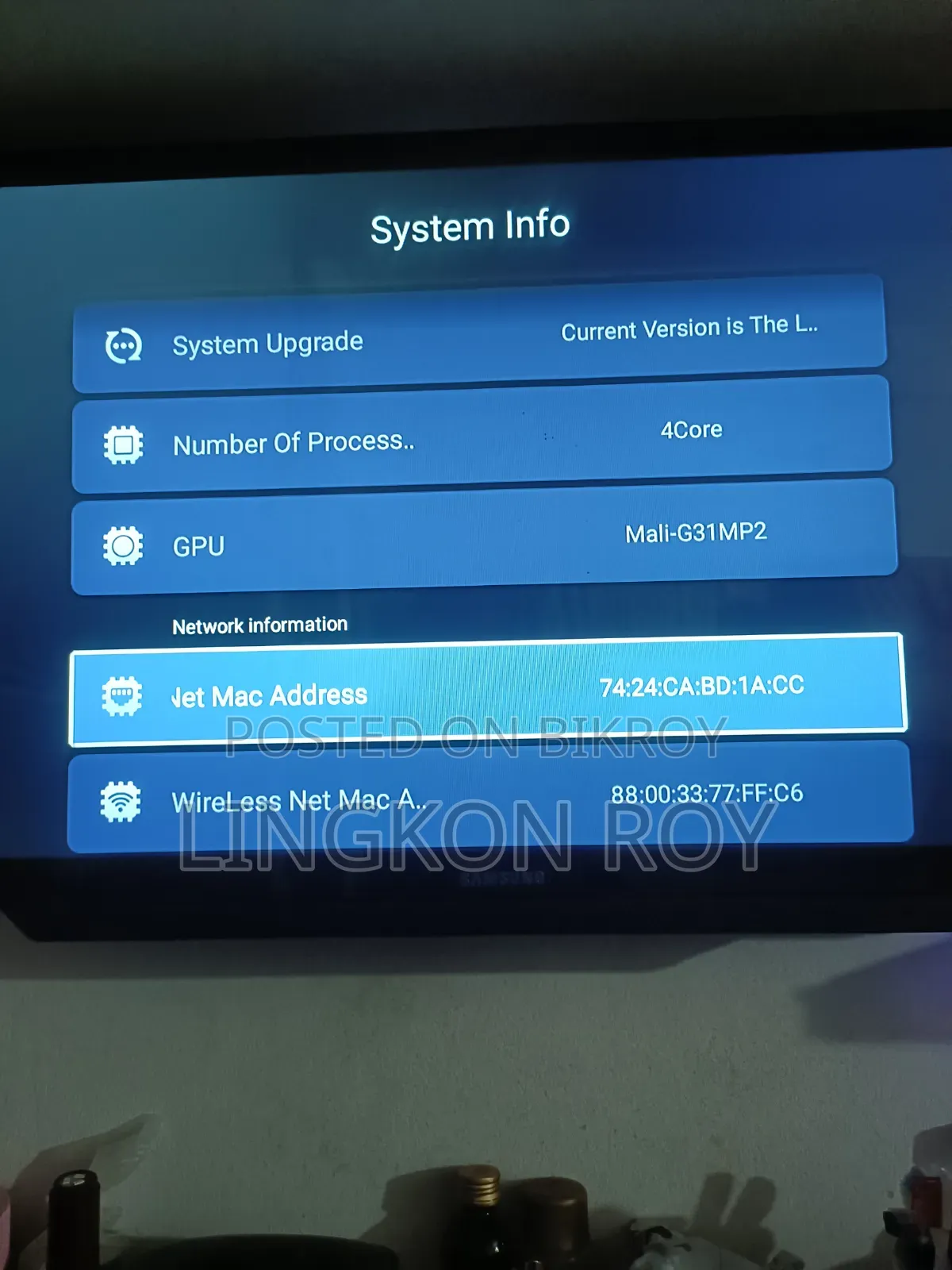 Samsung China TV