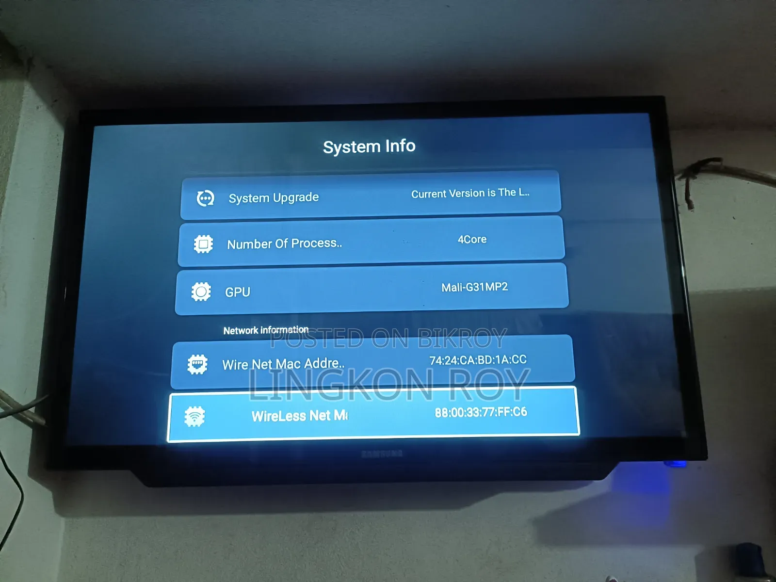 Samsung China TV