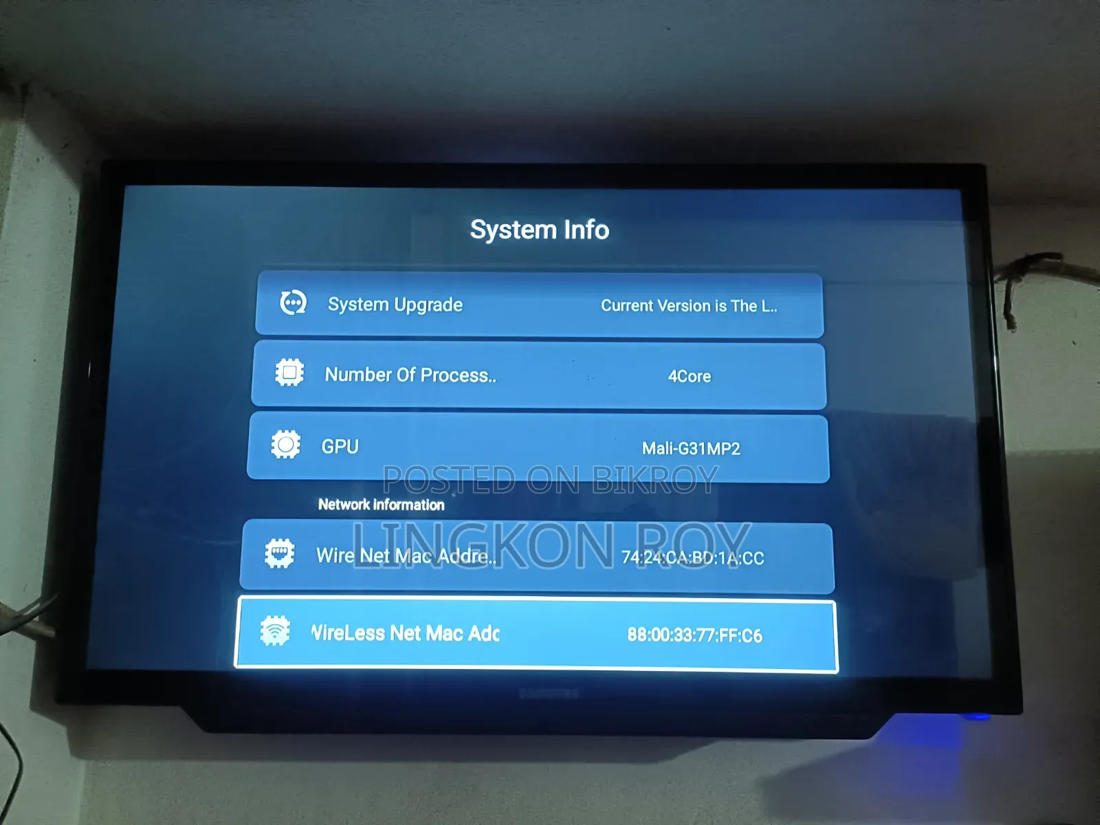 Samsung China TV