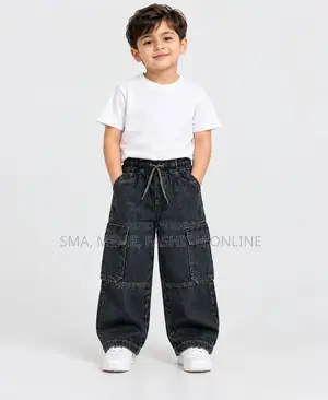 Boys Denim Baggy Joggers Pant 2-12y
