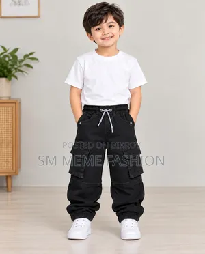Boys Denim Baggy Joggers Pant 2-12y