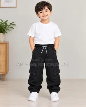 Boys Denim Baggy Joggers Pant 2-12y