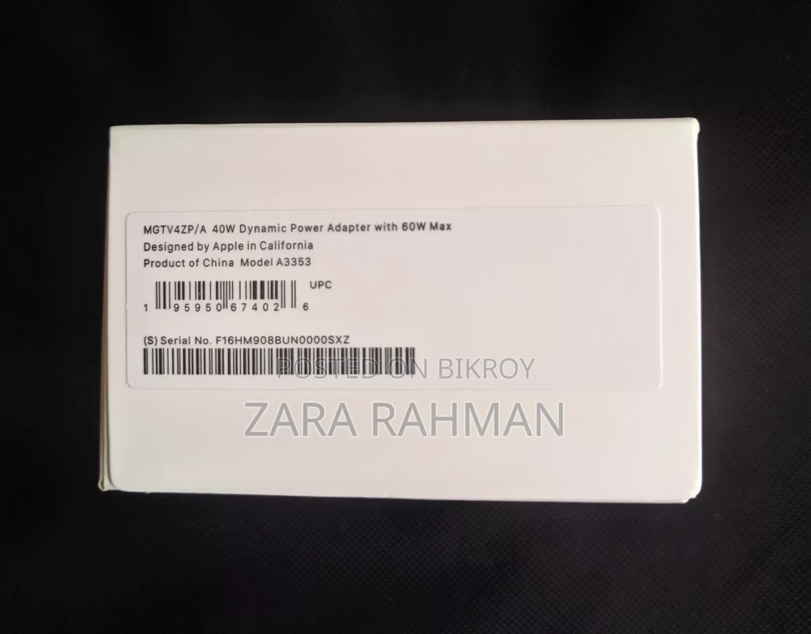 Original Apple iPhone 40w Dynamic Adapter