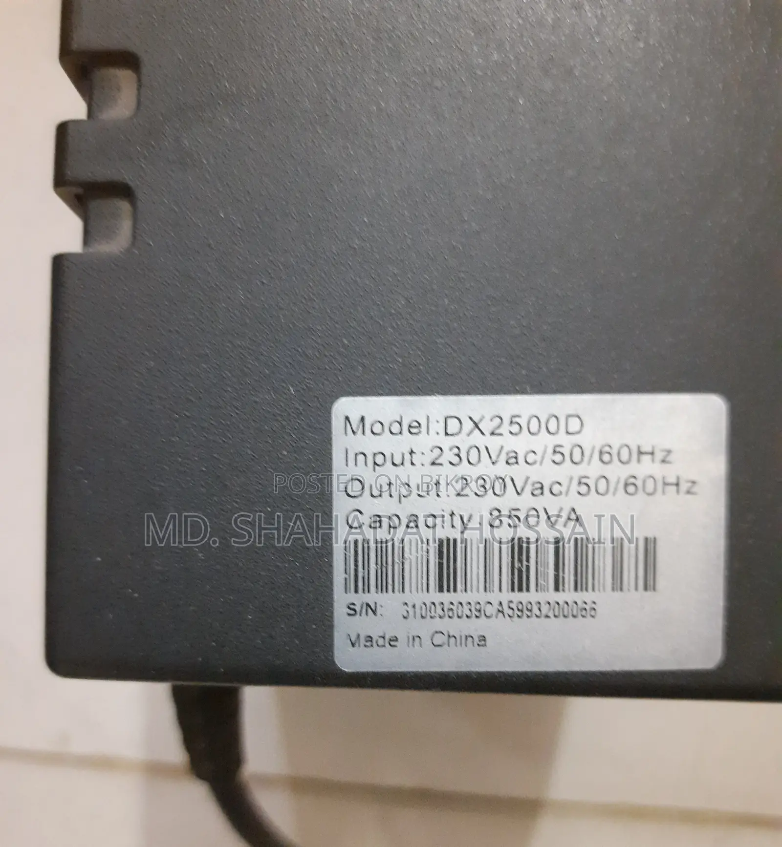 Digital X 850VA UPS (New Apollo Battery, 6 Months Warranty)