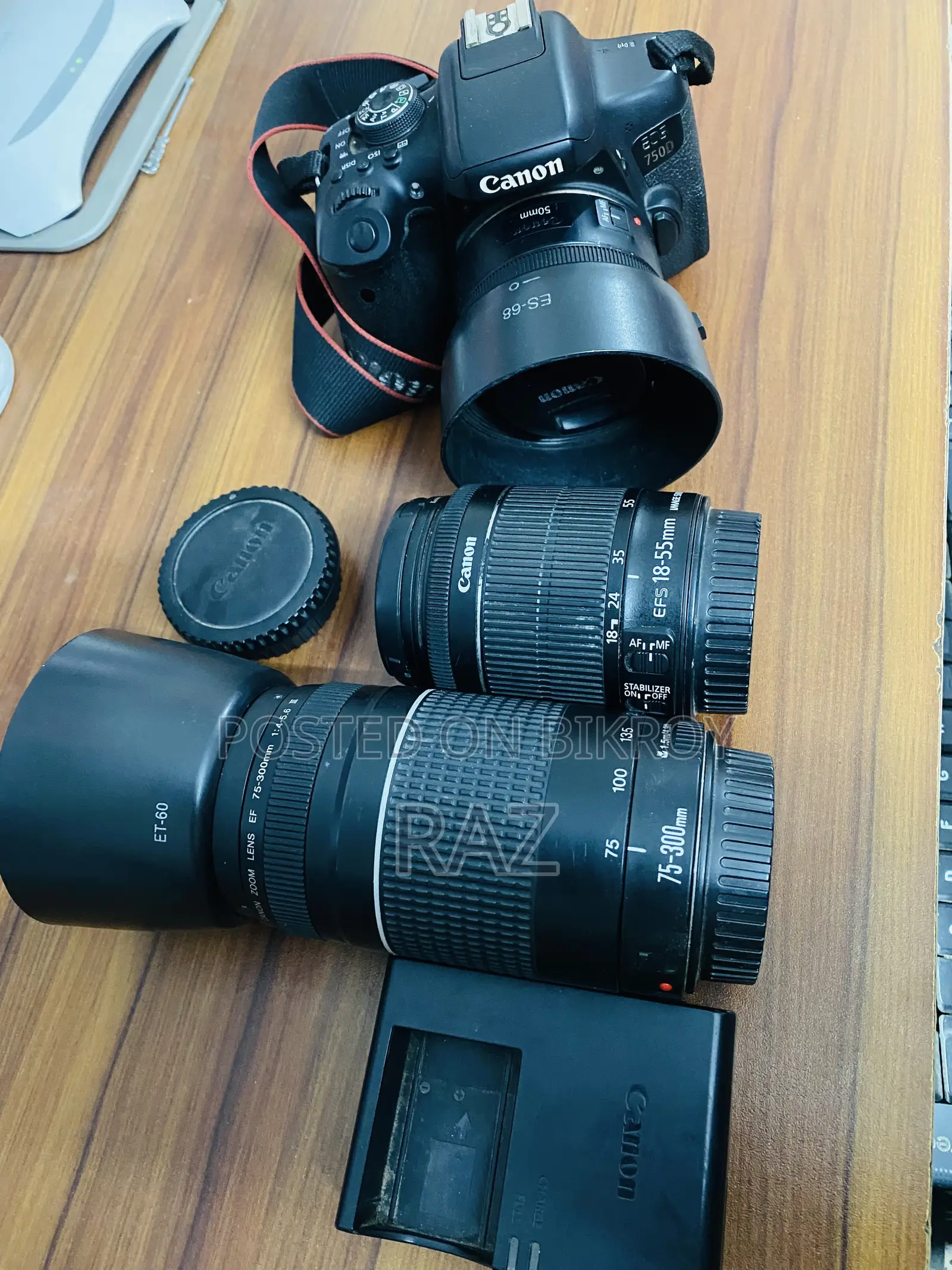 Canon 750D With 3 Lenses