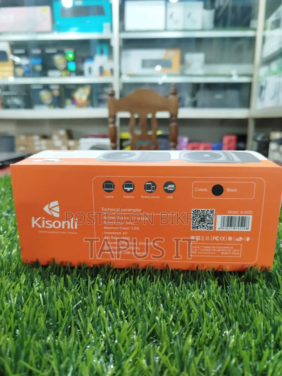 USB Mini Speaker Brand New Kisonli a-303s No Electricity