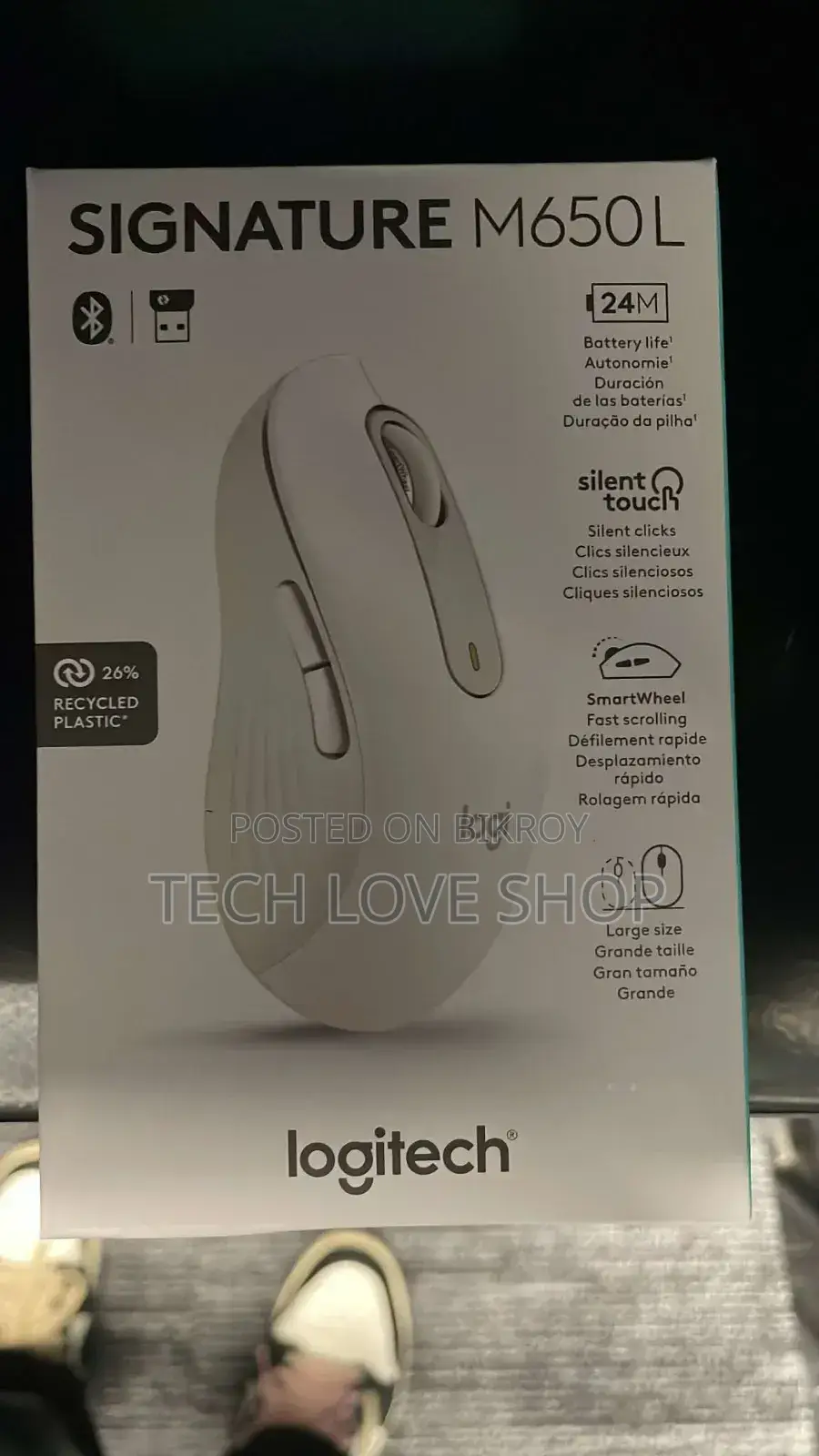Logitech Signature M650L Silent Wireless Mouse