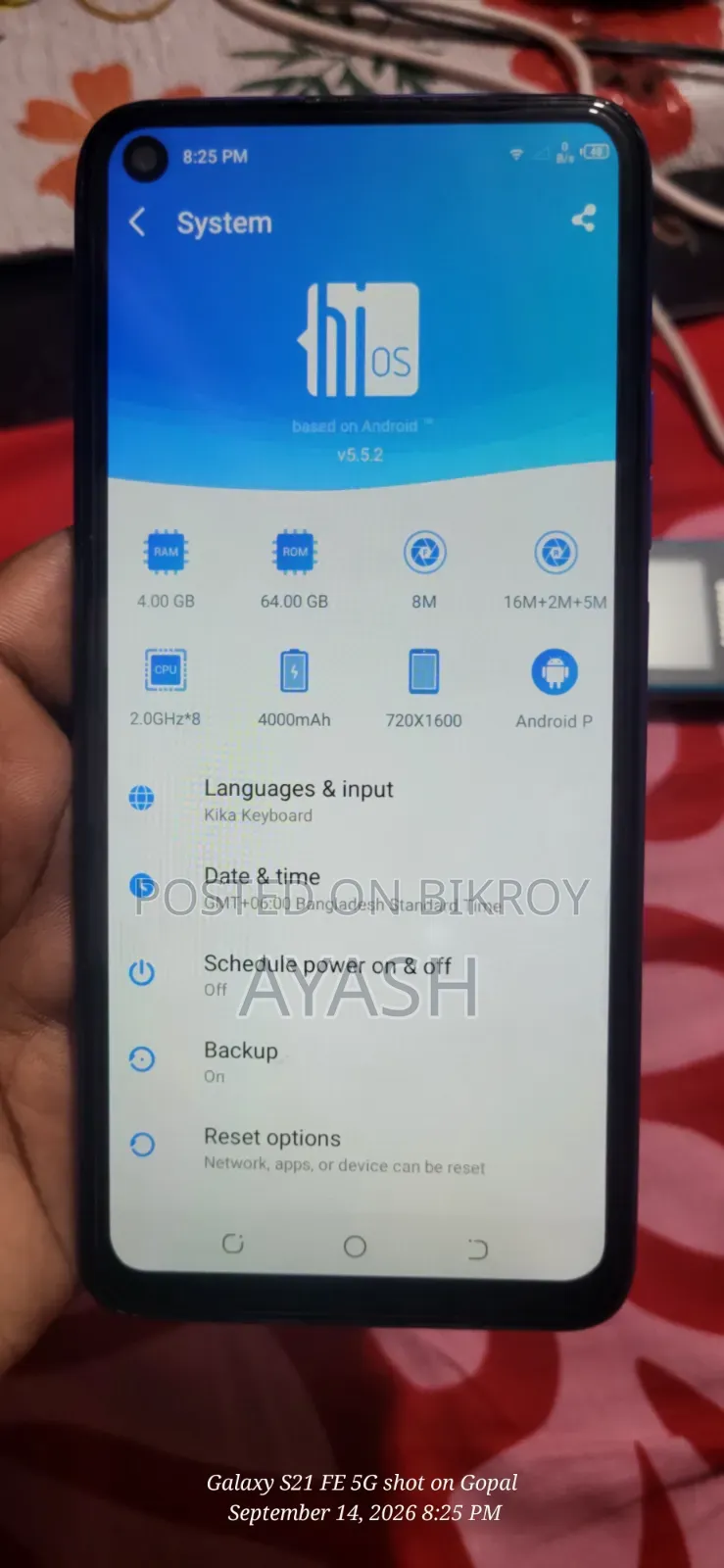 Tecno Camon 12 Air 64 GB Blue