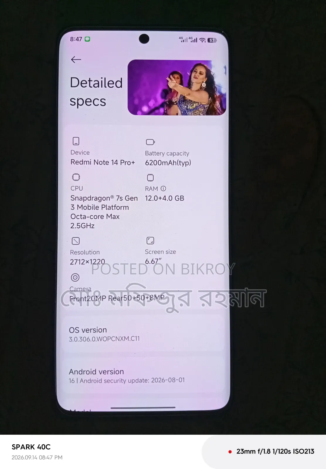 Xiaomi Redmi Note 14 Pro+ 256 GB Black