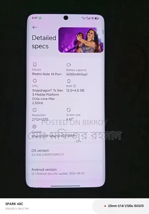 Xiaomi Redmi Note 14 Pro+ 256 GB Black