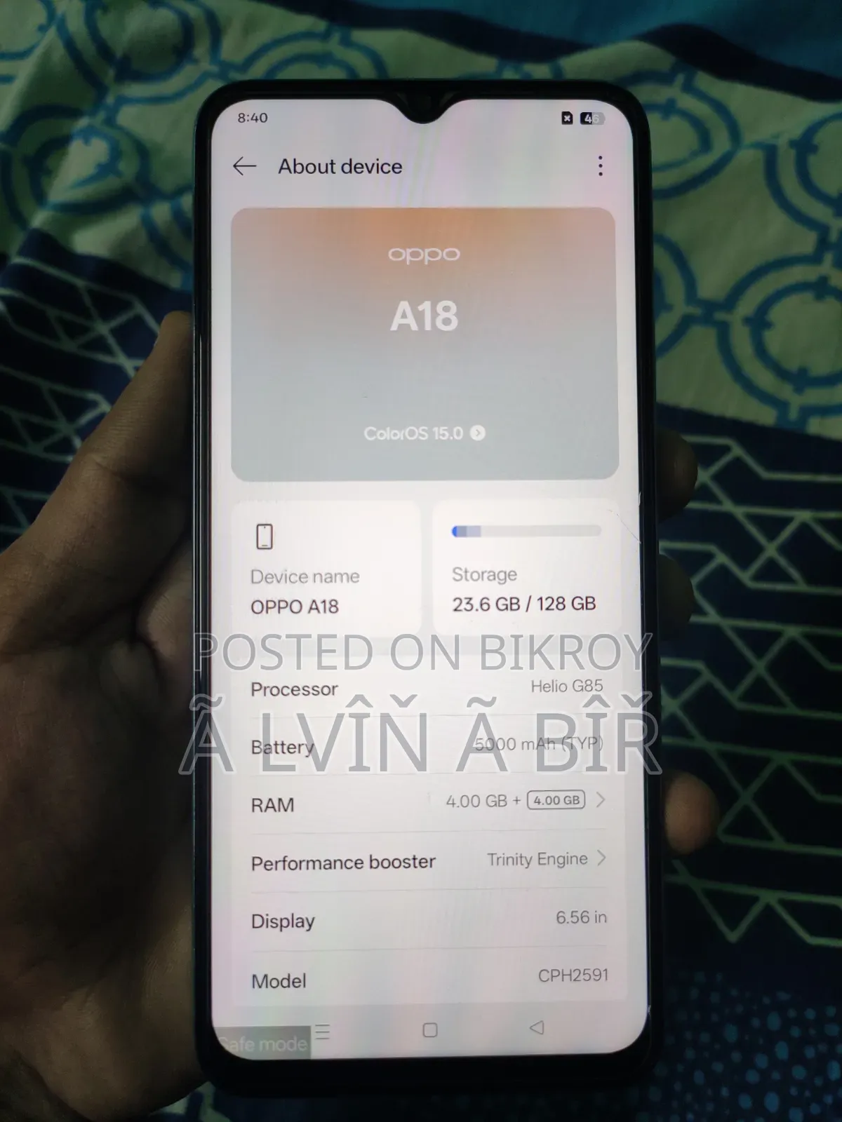 অপো এ১৮ ১২৮ জিবি ব্লু