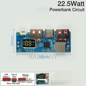 Fast Charging Power Bank Circuit 22W