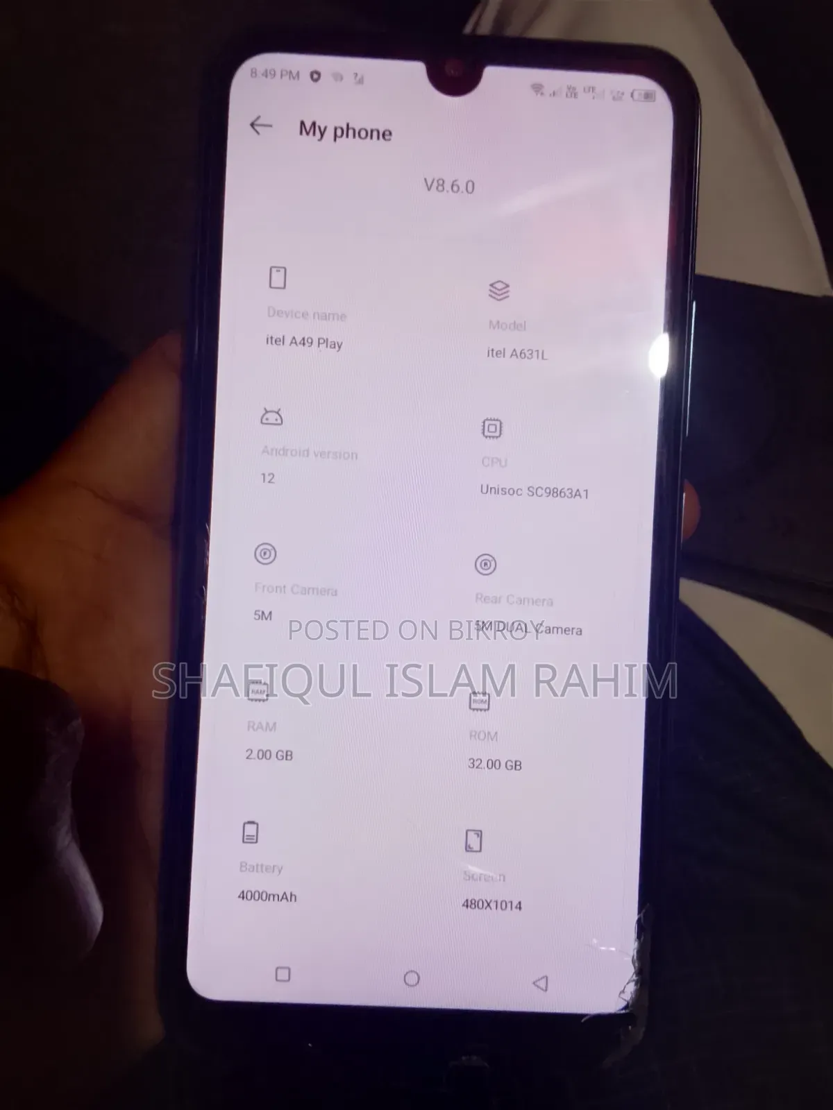 Itel A49 Play 32 GB Blue