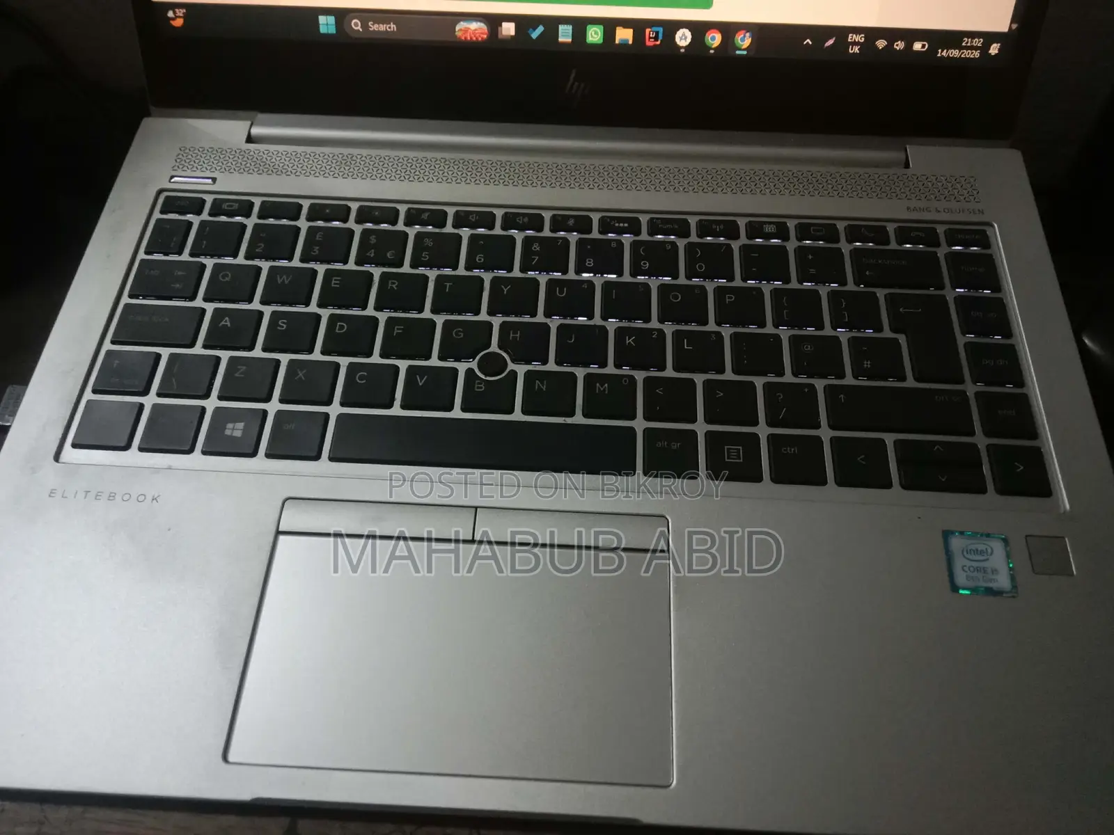 Laptop HP EliteBook 840 G6 16GB Intel Core I5 SSD 256GB