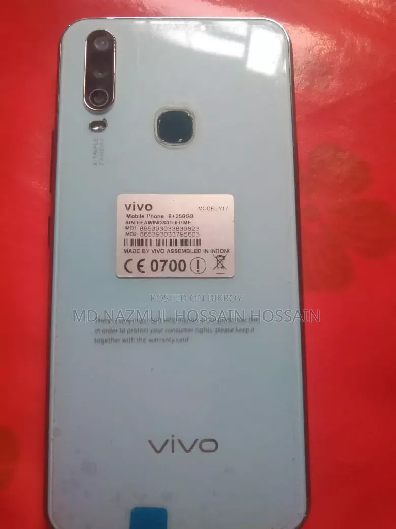 Vivo Y17 256 GB Blue